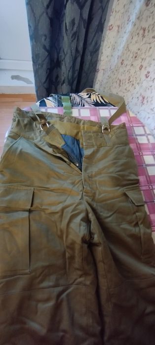 Штаны ватные на подтяжках