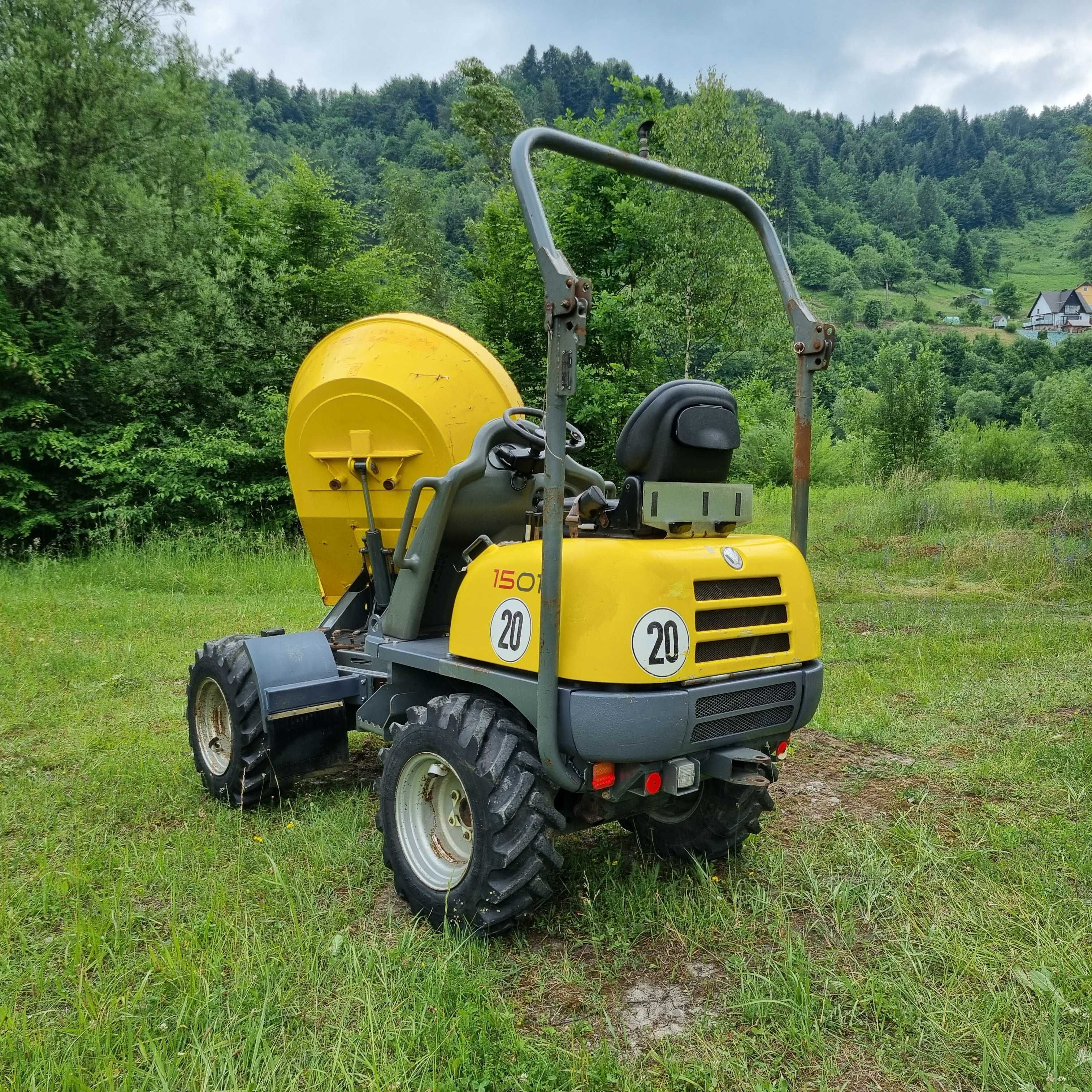 Wozidło 1,5t WACKER NEUSON 1501 zNorwegii 2016r JAK NOWE 1050Mtg Obrót