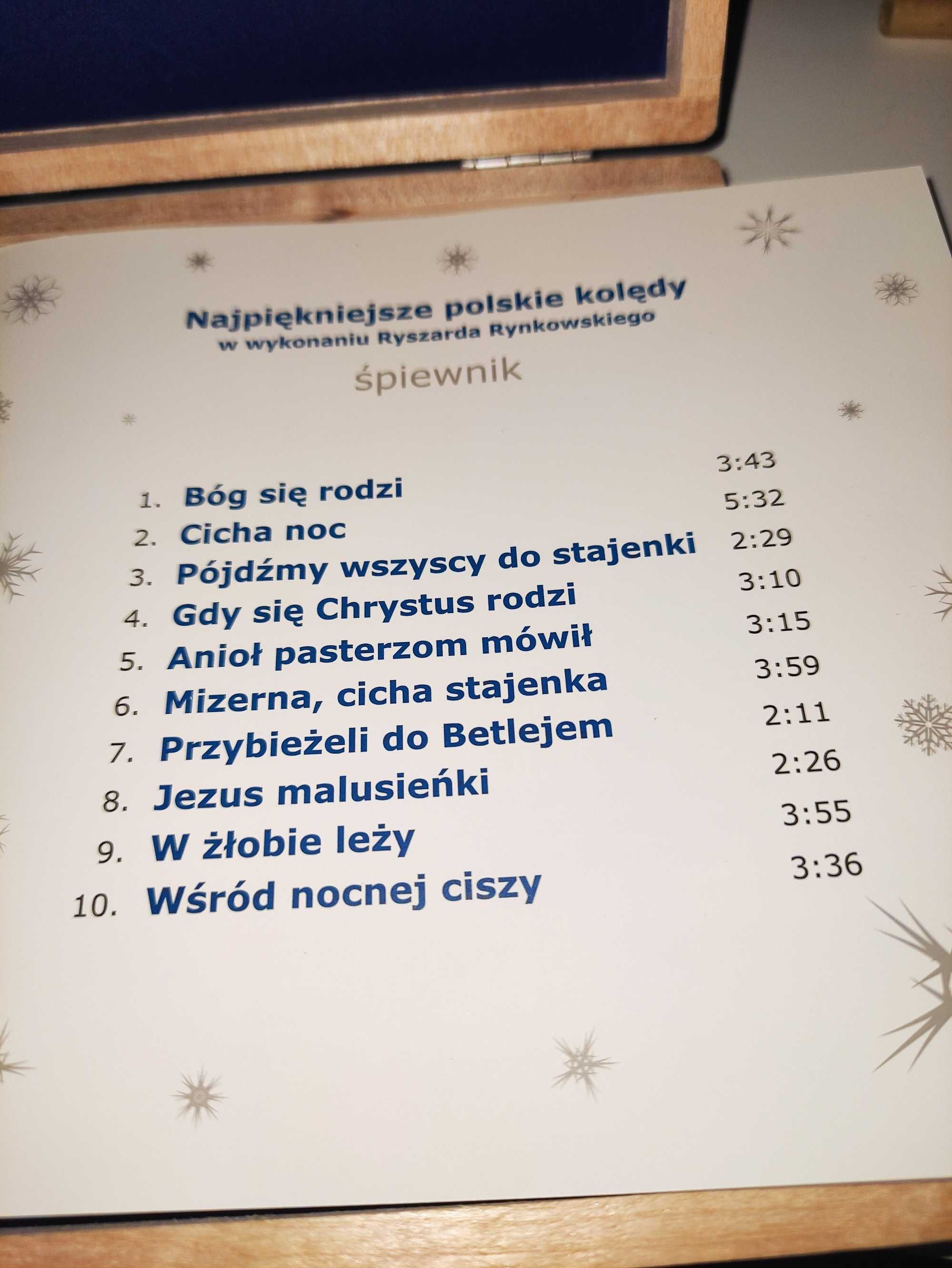 kolędy na CD  w wykonaniu R. Rynkowskiego,firmowe pudełko Asseco