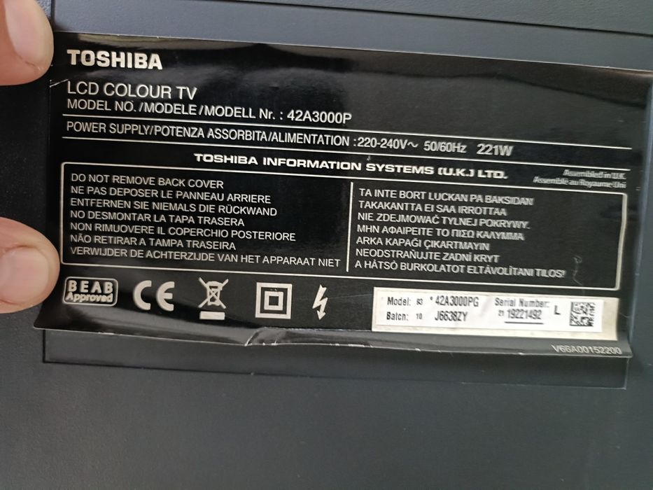 Sprzedam telewizor Toshiba