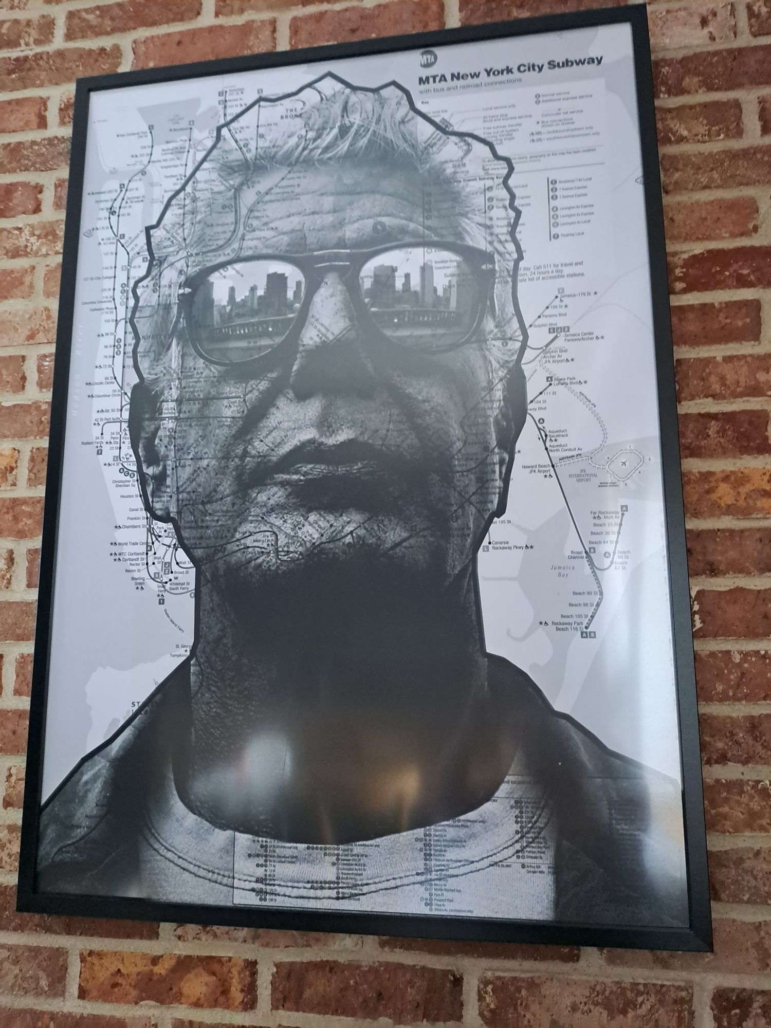 Anthony Bourdain plakat 70x100 new york wydruk czarno-biały