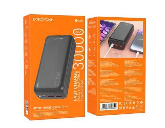 Потужний та універсальний Павербанк BOROFONE 30000 mAh акумулятор