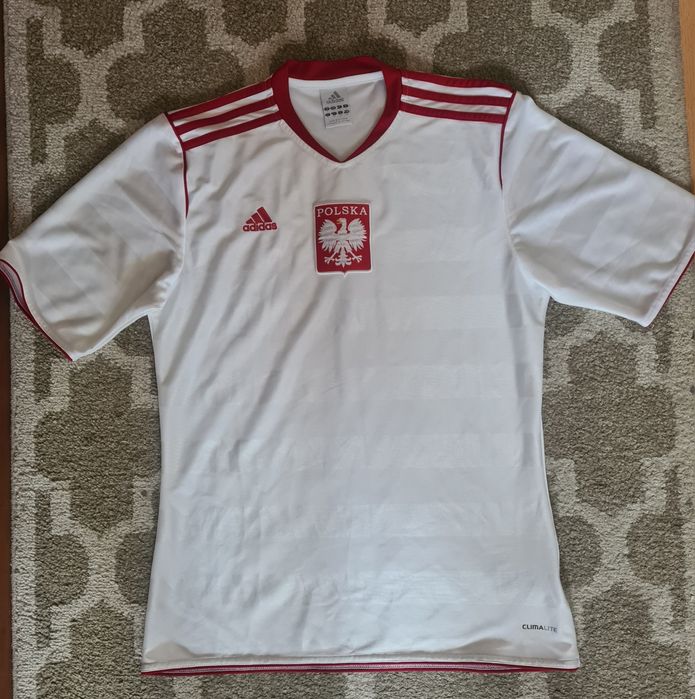 Adidas koszulka sportowa S damska biało czerwona polska