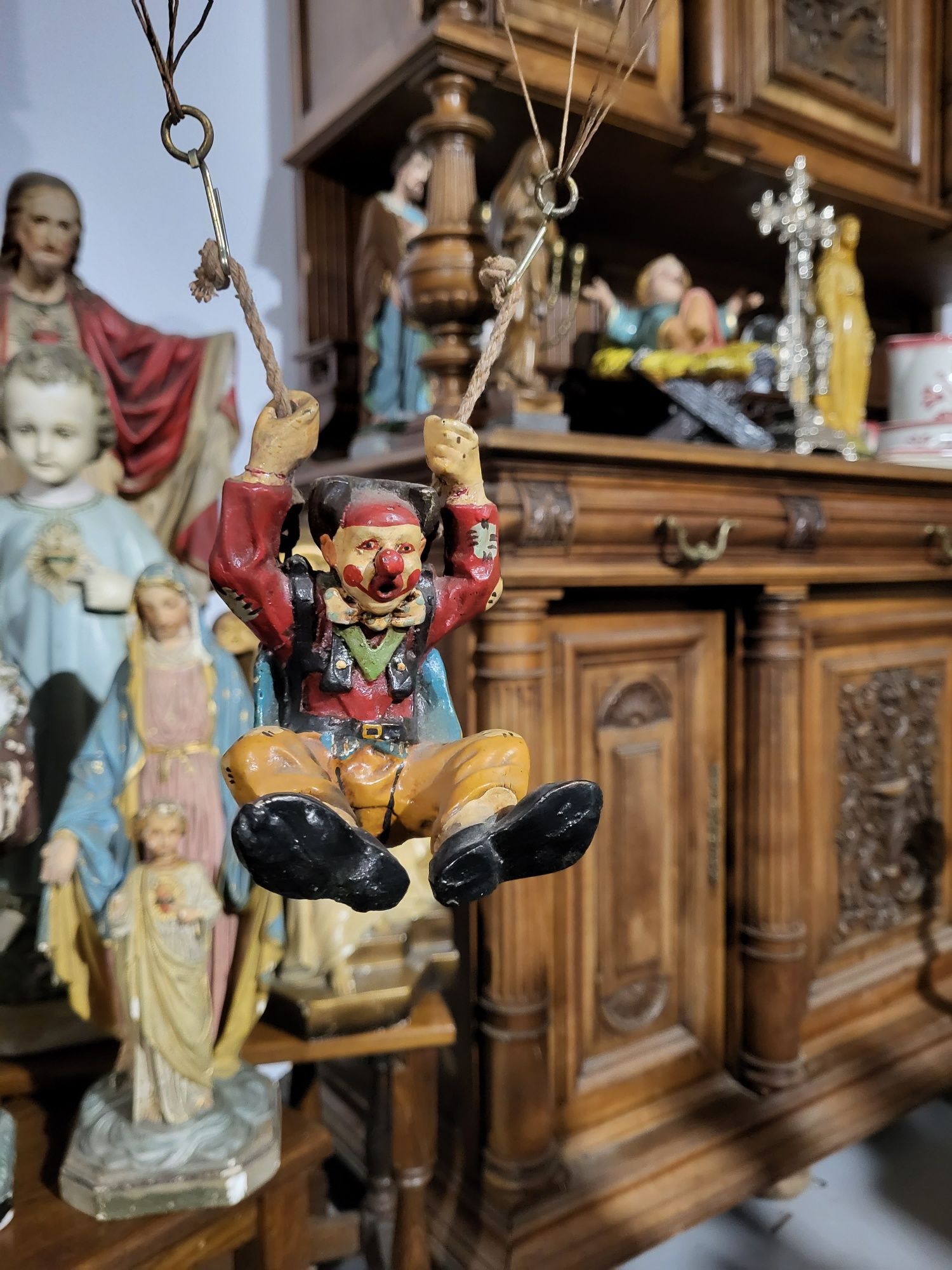 Spadochroniarz klaun clown dekoracyjny vintage retro