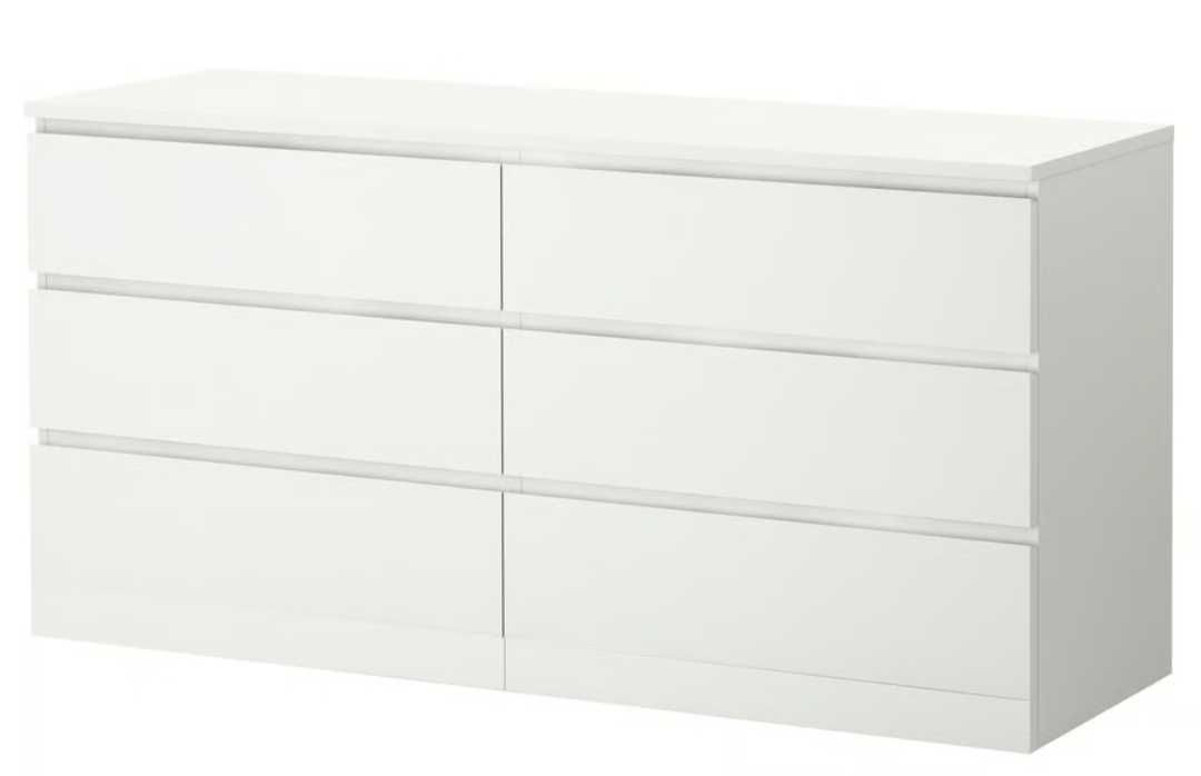 Móvel branco 6 gavetas