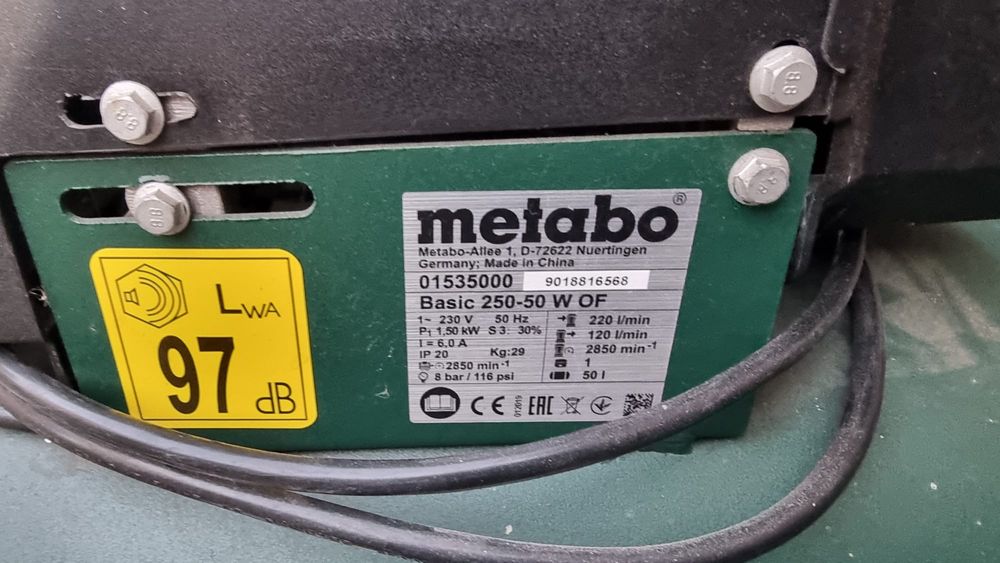 Kompresor olejowy Metabo BASIC 250-50 W 50 l 8 bar
