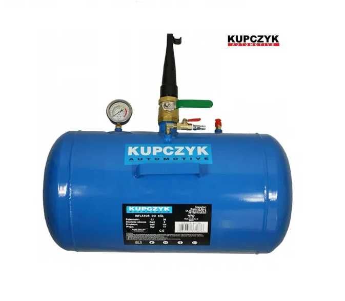 Inflator zbiornik ciśnieniowy uderzeniowe pompowanie 38l Kupczyk