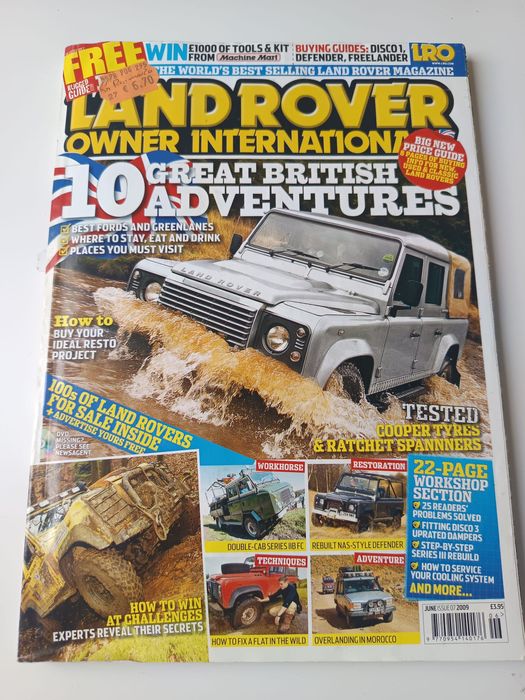 Revistas land rover cada 4 por 5 euros