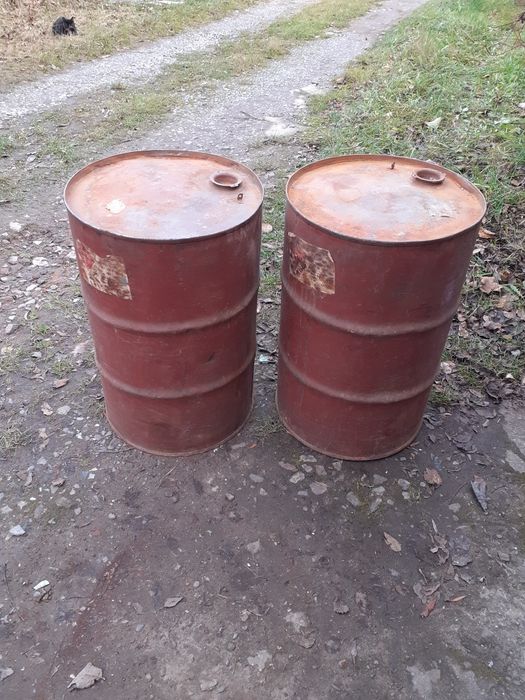 Бочка металева 100 л на кришку