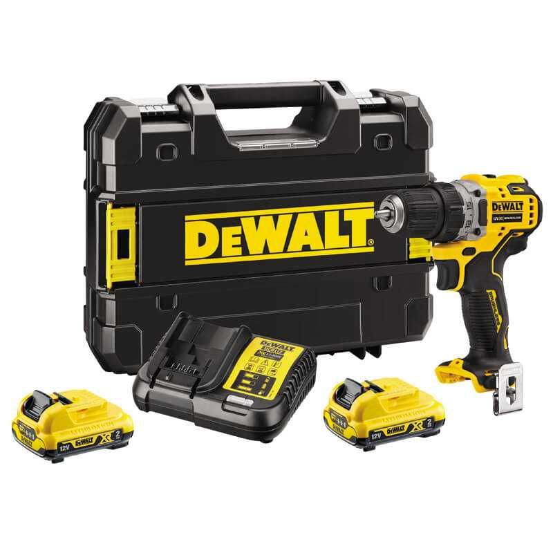 Дриль-шурупокрут DeWALT акумуляторний безщітко. 12 В XR, 2А (DCD701D2)