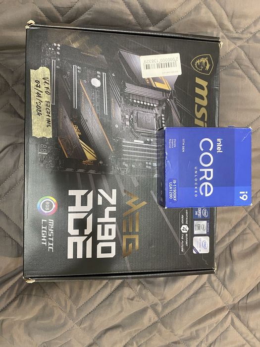 Комплект i9-11900KF + MSI MEG Z490 ACE (повна комплектація)