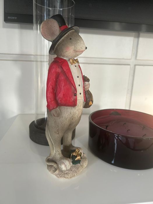 figurka mysz swiateczna home&you festivio festiviso home you