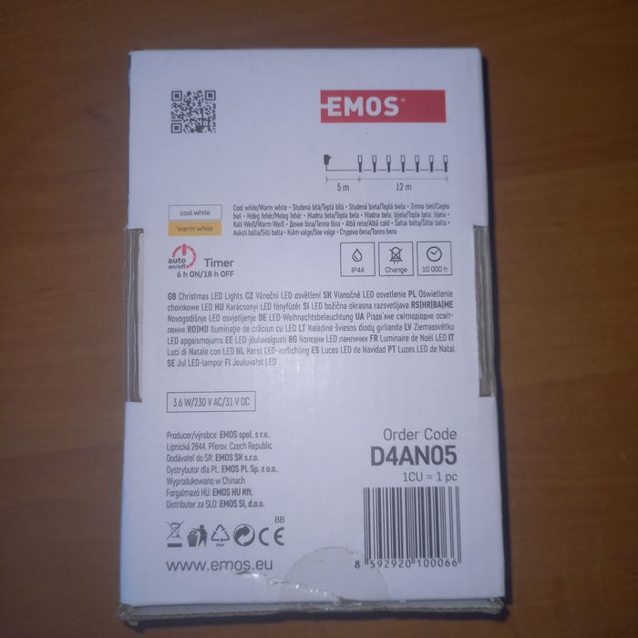 Lampki łańcuch świetlny 12m nowy