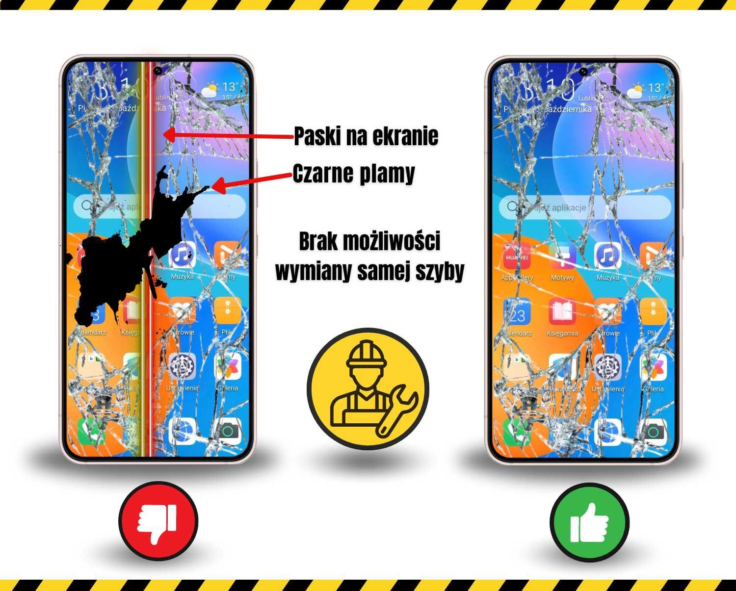 Zbita szyba szybka z wymianą Samsung Xiaomi iPhone od 250zł Żelazna 89
