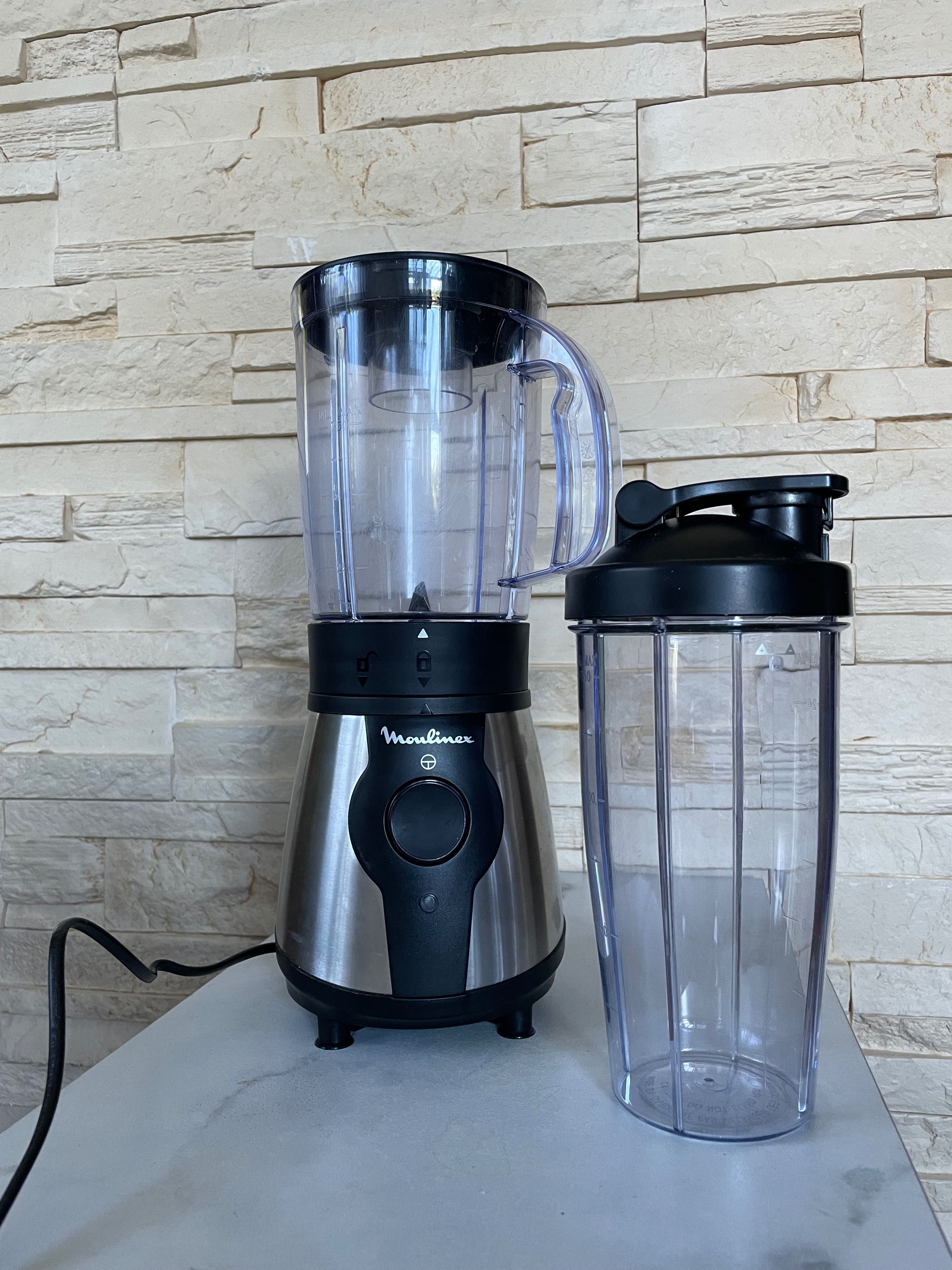 Blender kielichowy Moulinex ASIN B07BCNS9YB 300 W srebrny/szary