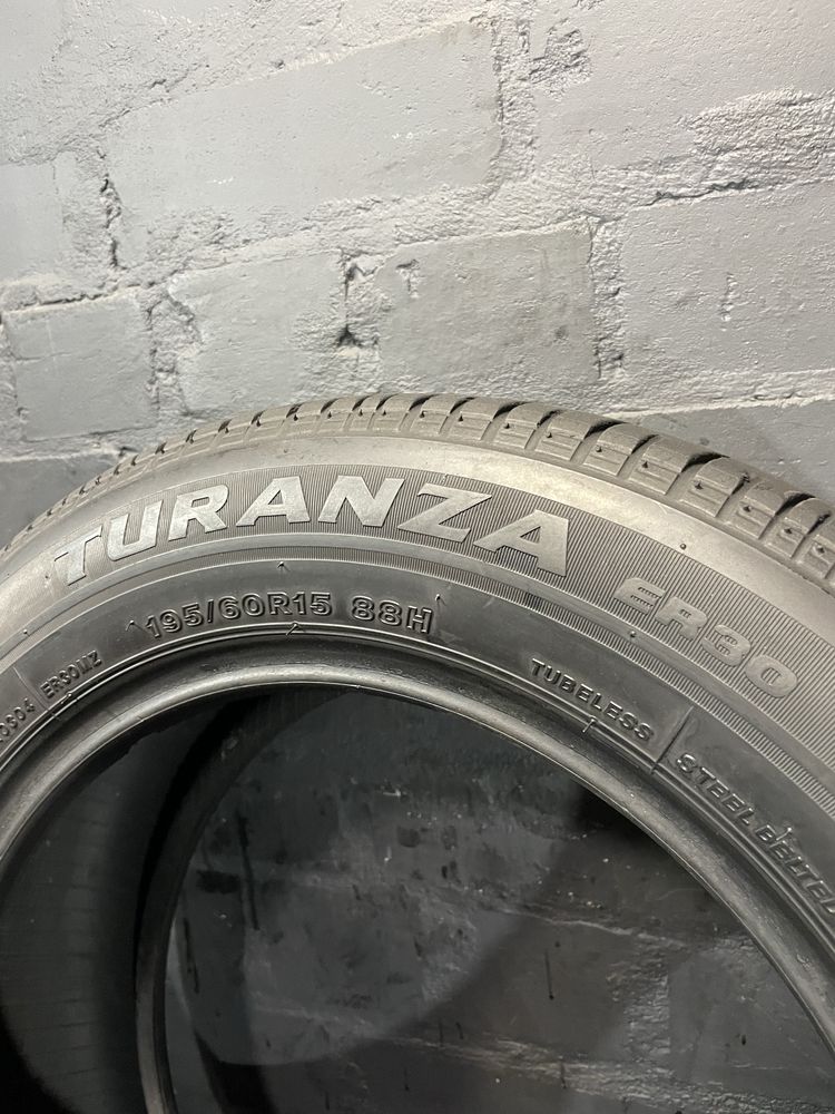 2шт 195/60 R15 Bridgestone Turanza ER300