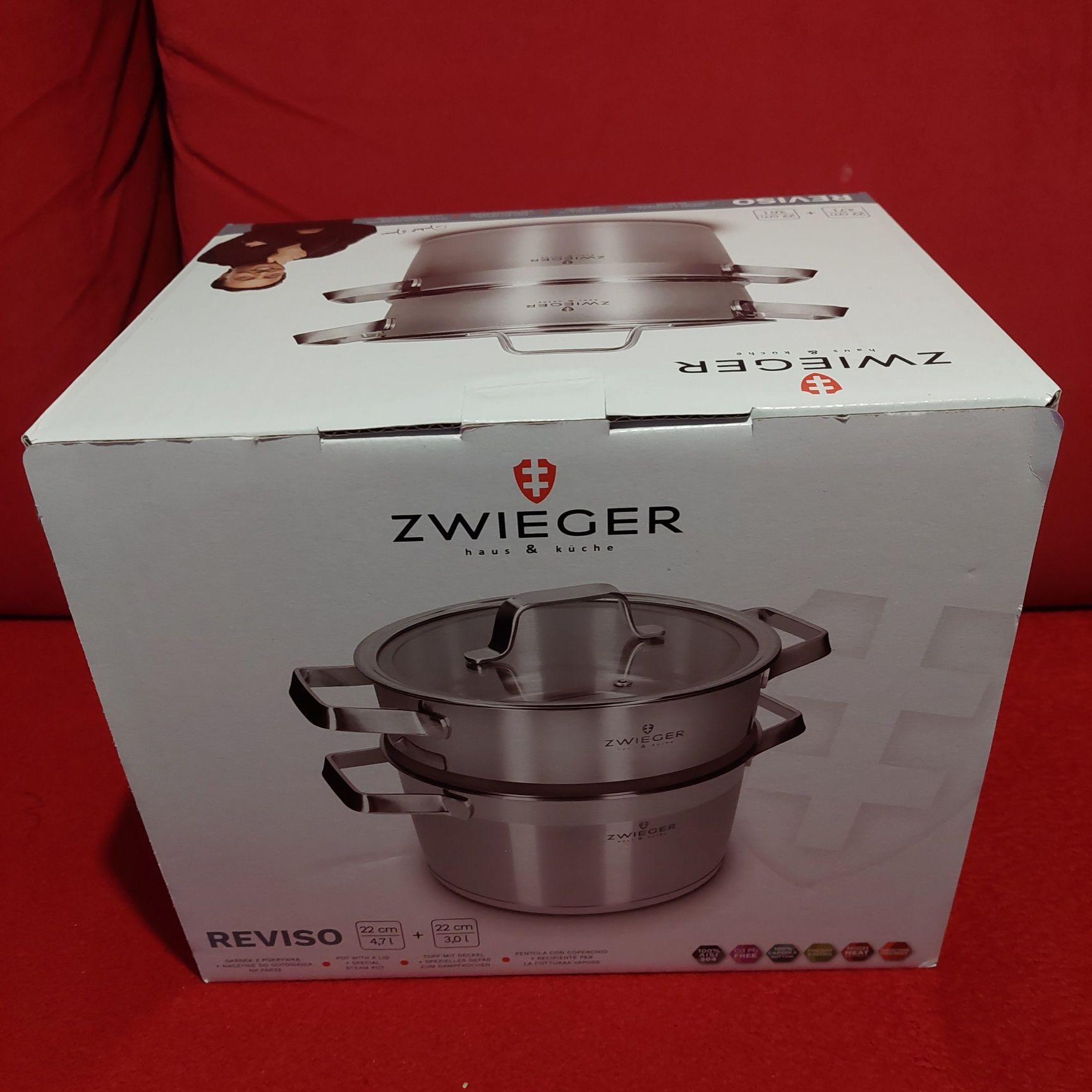 Garnek do gotowania na parze Zwieger 4,7 l reviso