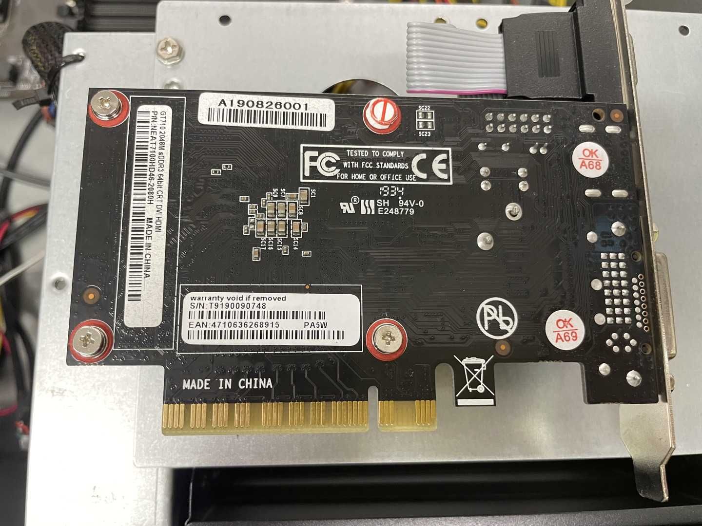 Видеокарта Gefore GT710 2GB DDR3 VGA HDMi DVI низкопрофильная