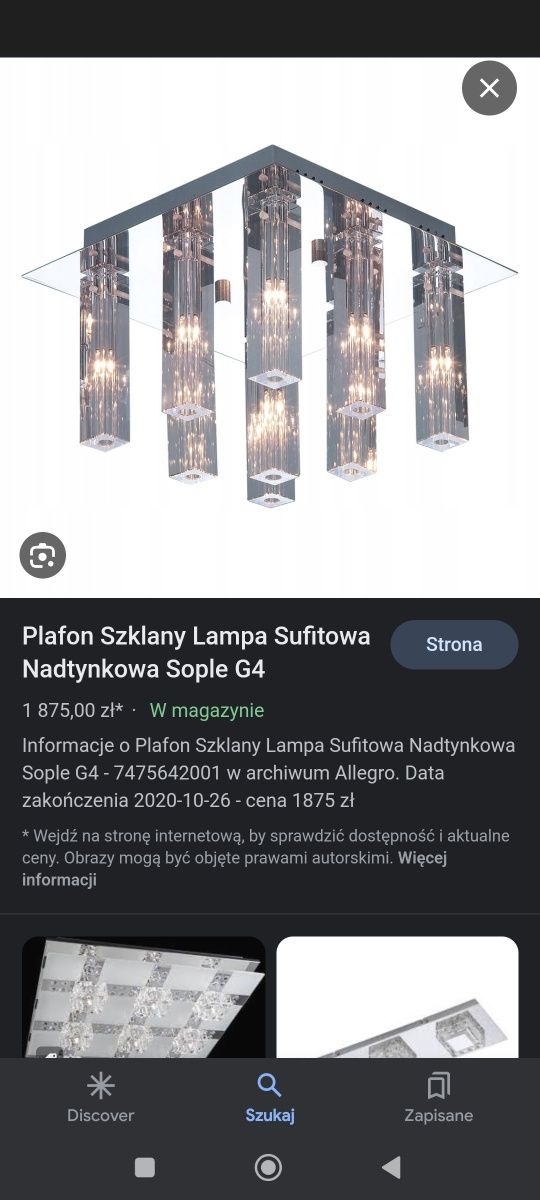 Zyrandol sople 9 szt, Luxera 64035- Lampa sufitowa VECTOR
9xG4/20W/230