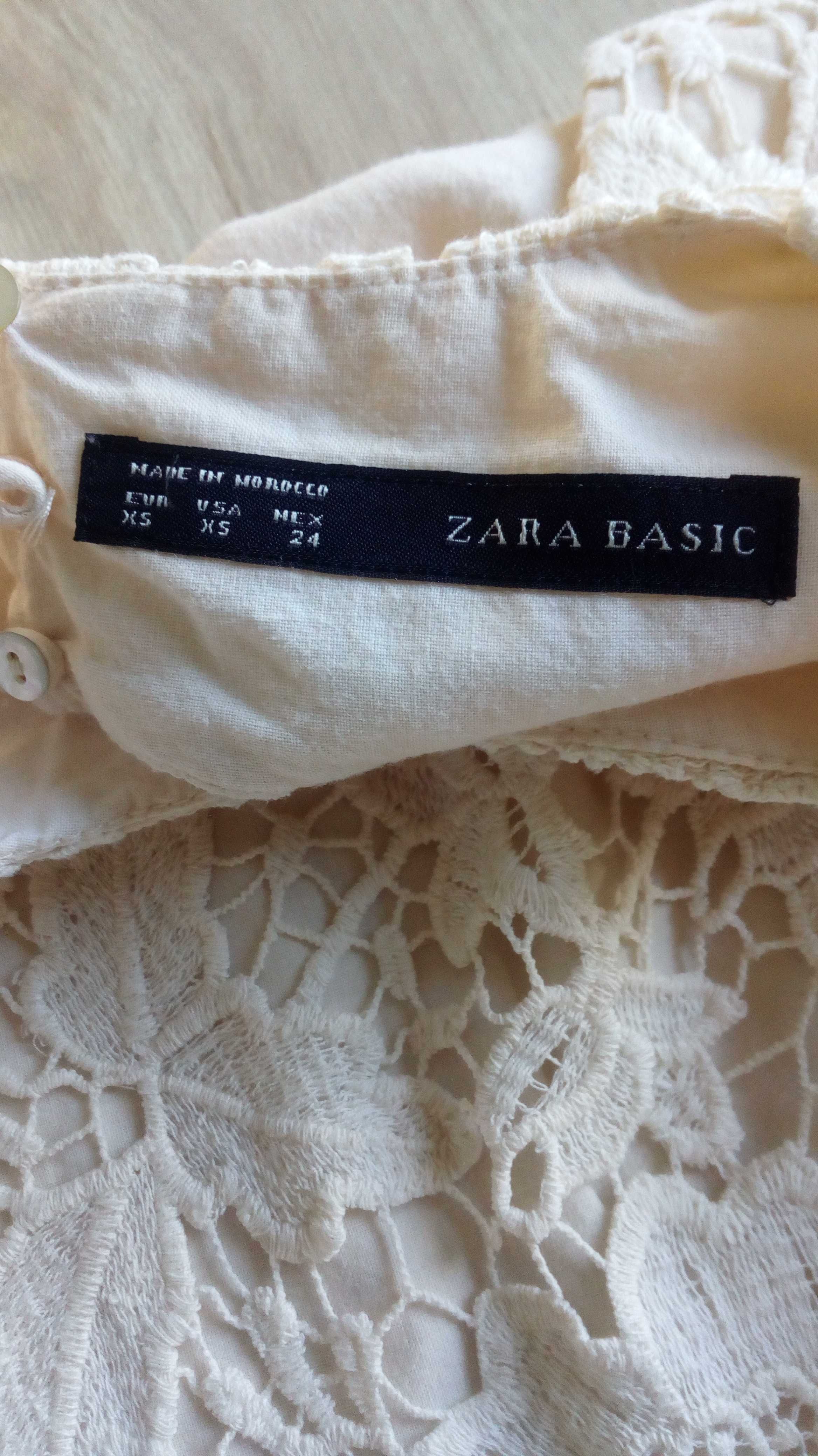 Koronkowa sukienka Zara ecru XS