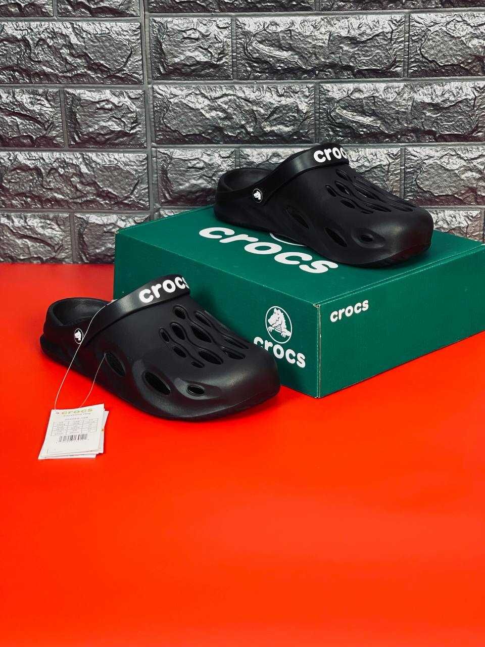 Тапочки Crocs мужские ультралегкие пляжные Акция! Тапочки Крокс чорні