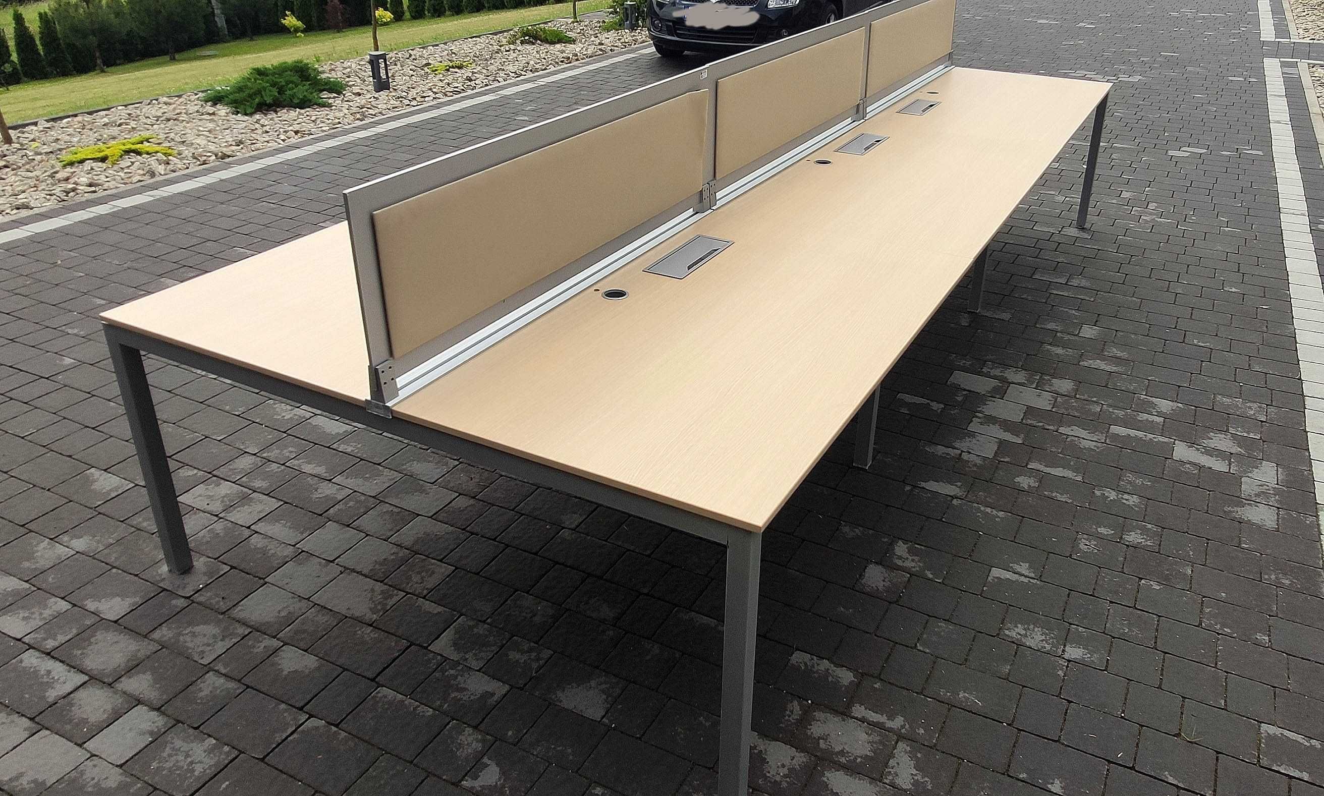 Duży stół warsztatowy, bankietowy, montażowy, stelaż 420x180cm 2 stoły