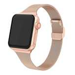 Stylowa Bransoleta Mesh do Apple Watch – Różowe Złoto