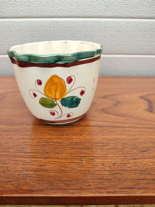 Ceramiczna Włoska doniczka - Hand made - Design - vintage - X