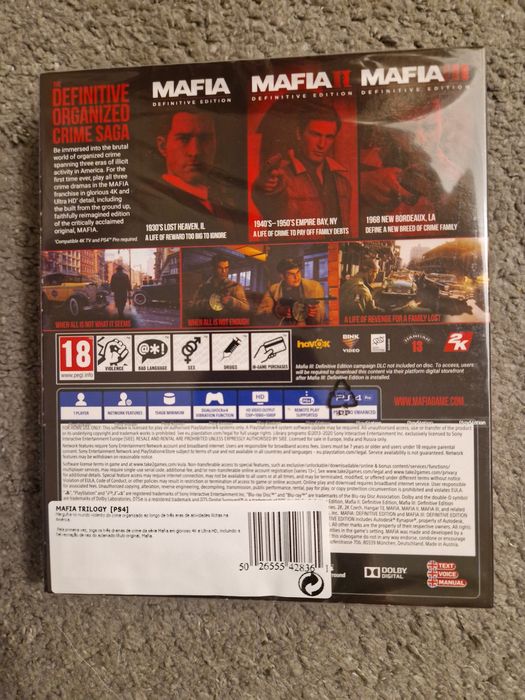 Mafia Trilogy Special Edition PS4 (selado)