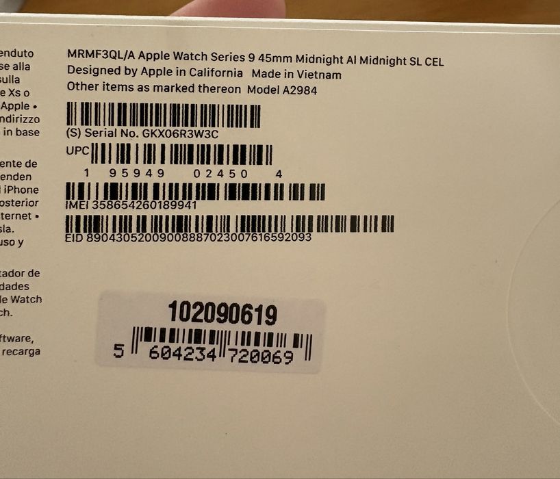 Apple Watch 9 GPS+celular