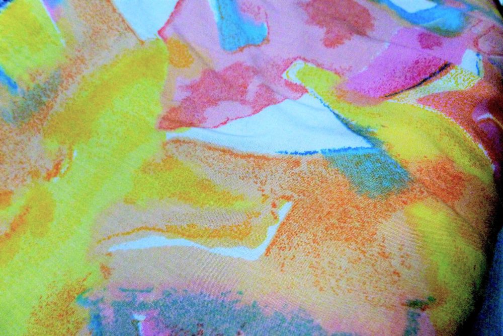 tecido estampado viscose 1,50m largura 5,00 €/ metro