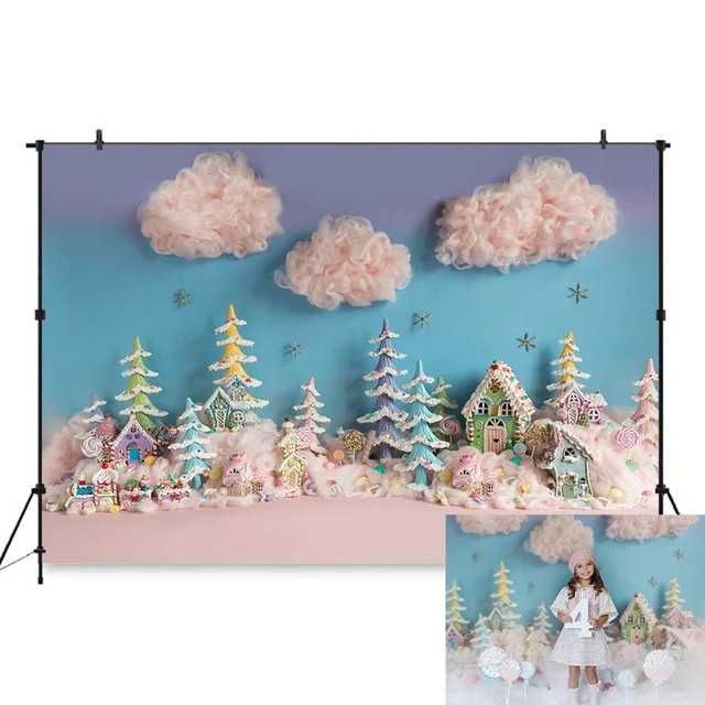 Красочный фон для фото, фотозона, фотофон Polyester- 220x150cm