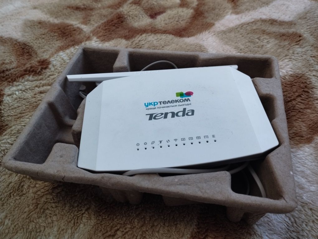 Роутер Tenda D301 (Wi-Fi 300 Мбит/с, Ethernet 100 Мбит/с) ADSL 2+