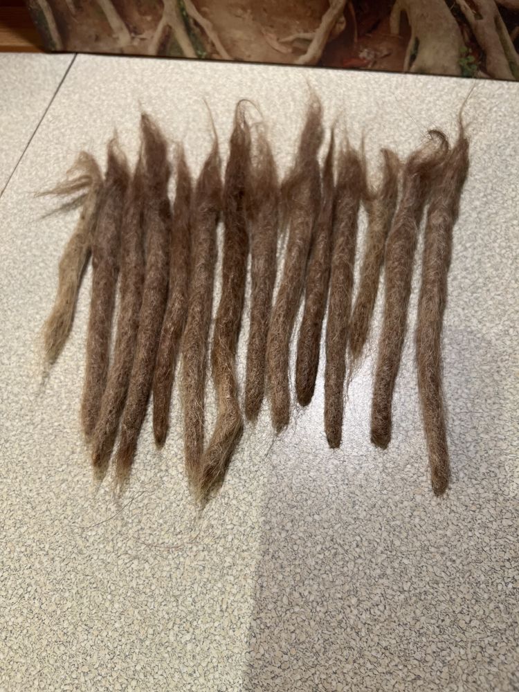 Dredy naturalne dreads 10-16cm  14 szt