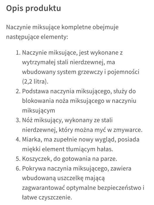 Naczynie miksujące Thermomix TM6! Oryginalne. NOWE w kartonie!