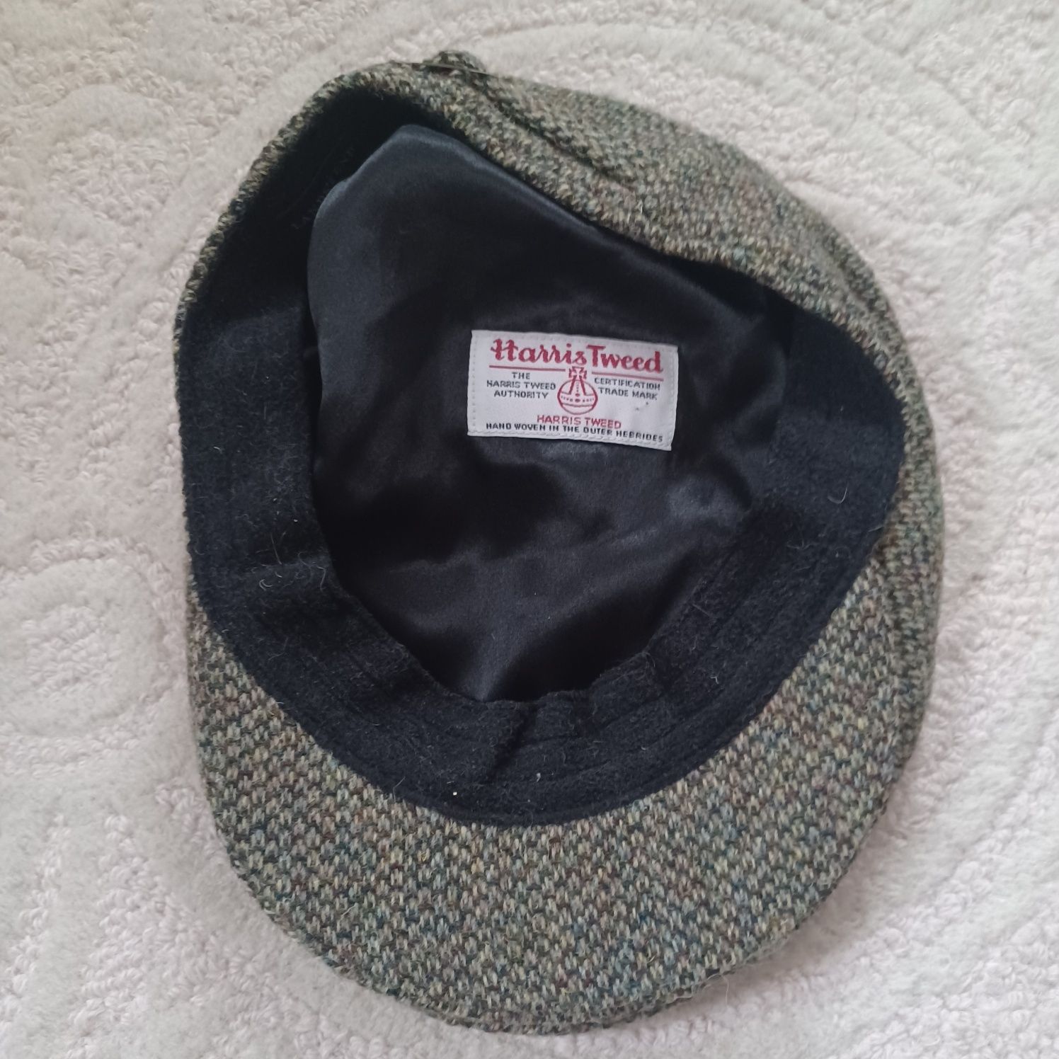 Kaszkiet Harris Tweed wełniany L