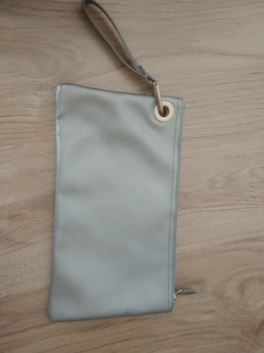 Клатч срібно золотистий