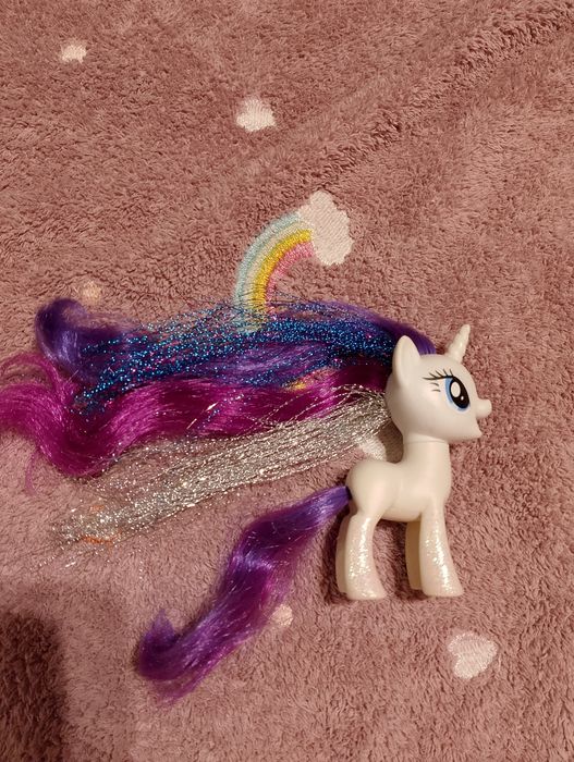 My Little Pony Rarity G4 Glitter Brushable Tinsel hair