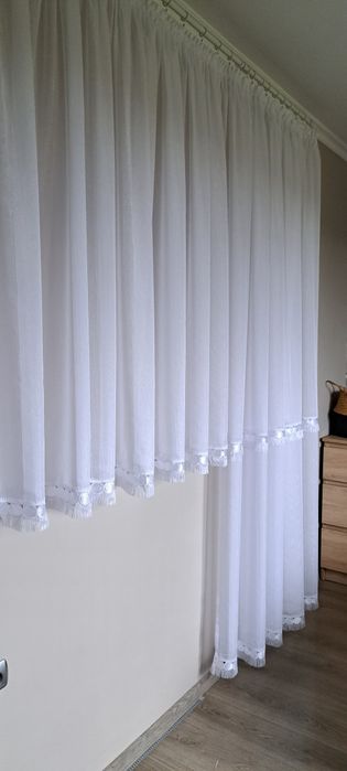 Firanka Zestaw pięknych firanek balkonowych