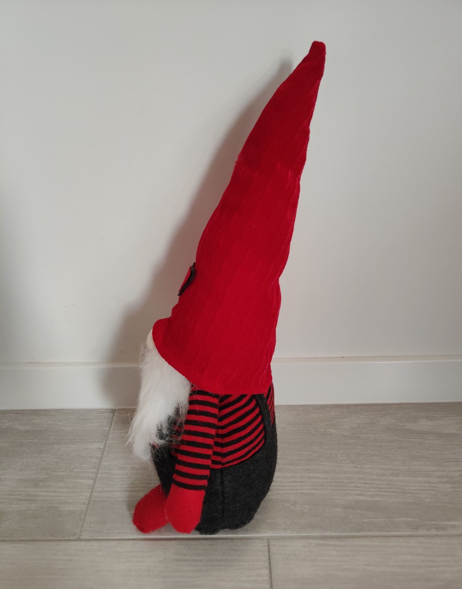 świąteczny skrzat krasnal maskotka mikołaj 50cm