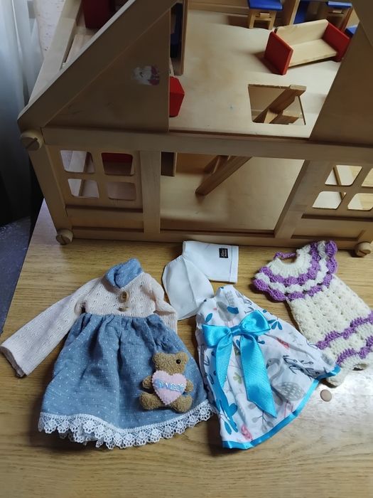 Домик для кукол с мебелью и прочим разборный кукольный домик