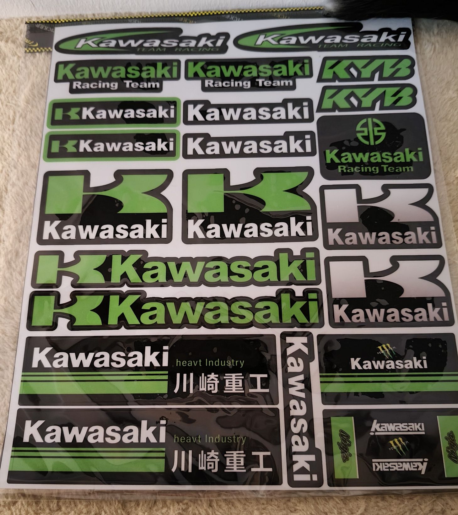 Pack de Adesivos Kawasaki Racing Team Ninja