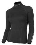 Bluza damska Brubeck  LS11930 EXTREME MERINO WOOL S czarna