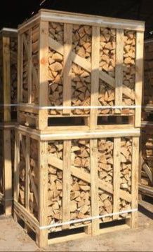 Предлагаем колотые дрова твердых пород в ящиках от 1000 гривен куб, с