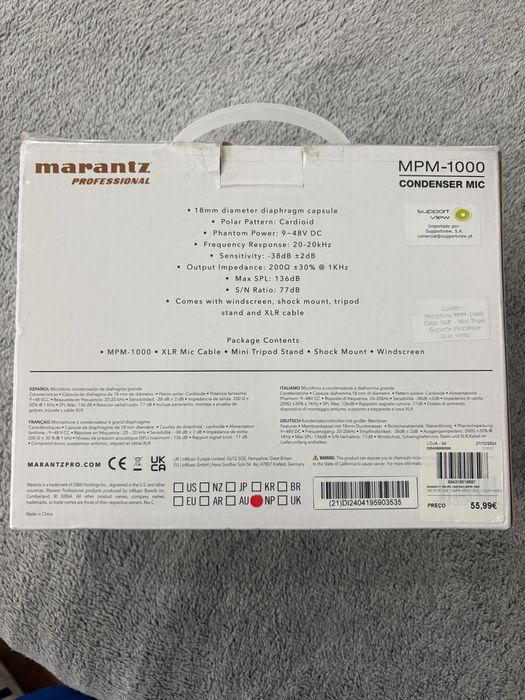 Microfone condensador MPM-1000