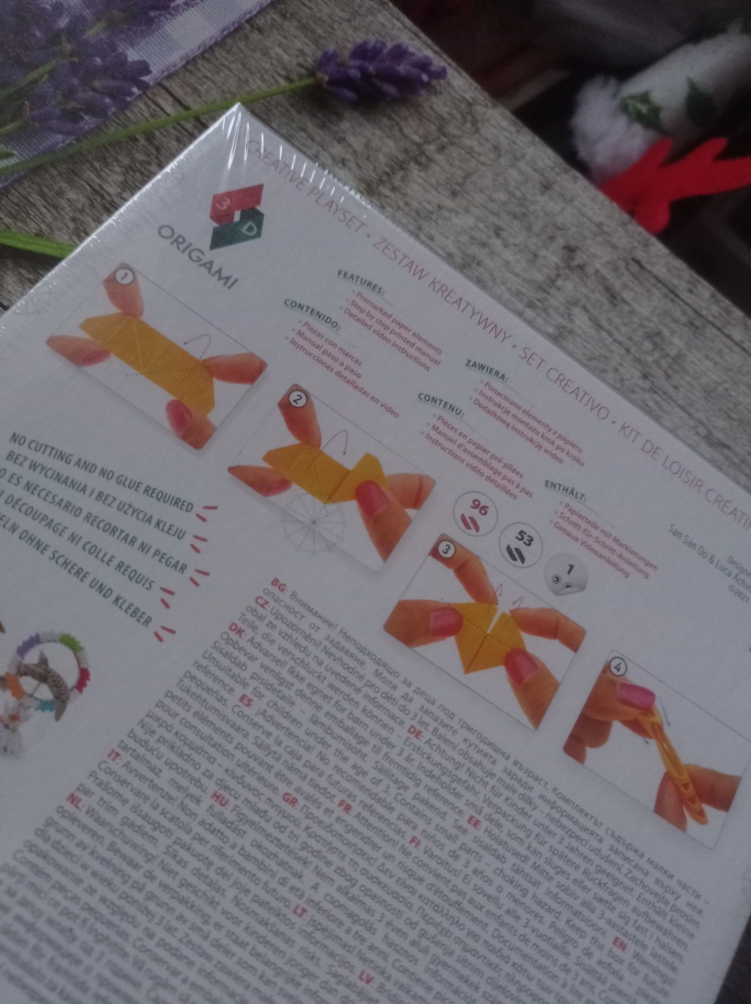 Origami modułowe 3D pająk Alexander zafoliowane