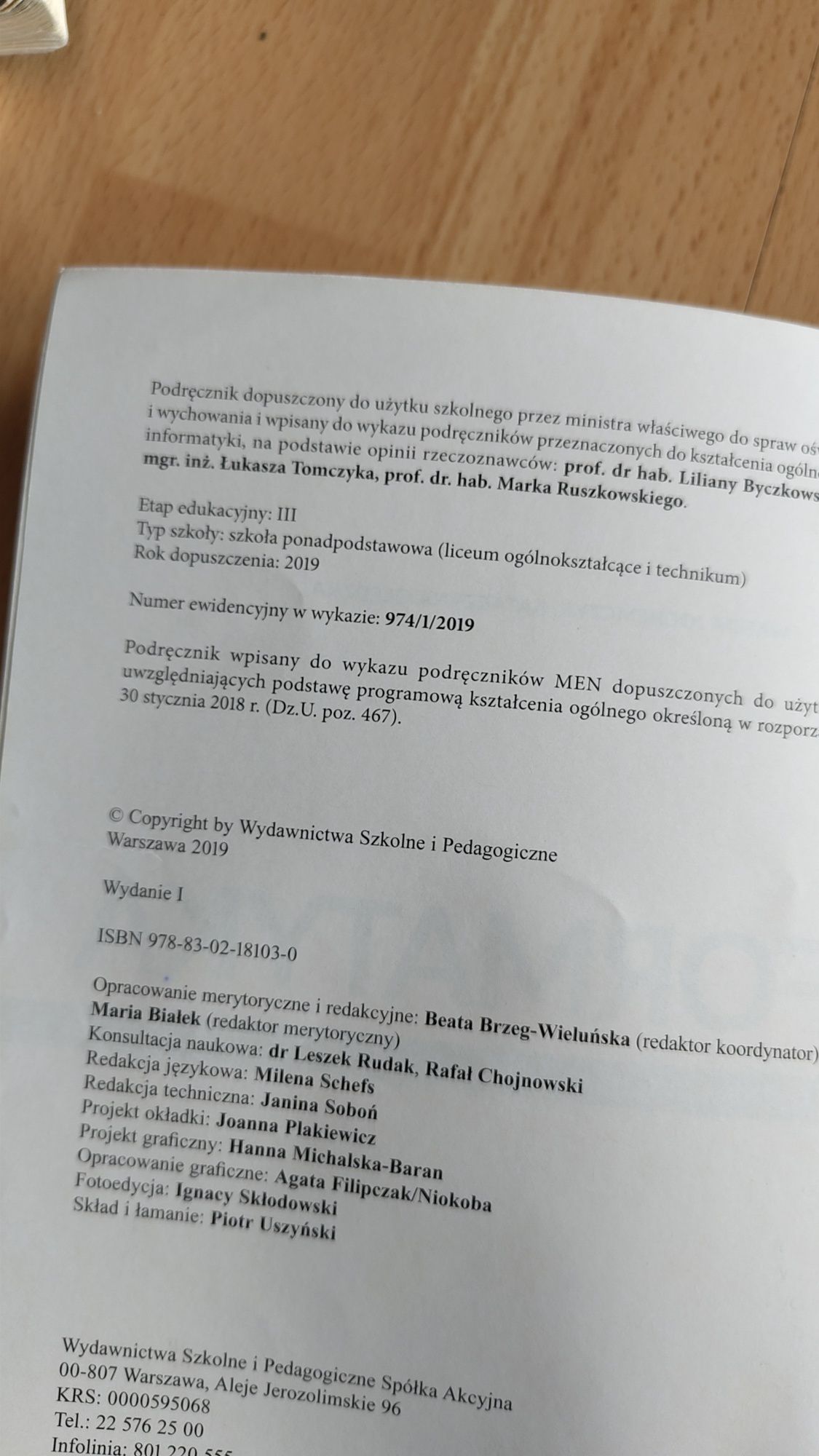 informatyka 1 WSiP podręcznik zakres podstawowy
