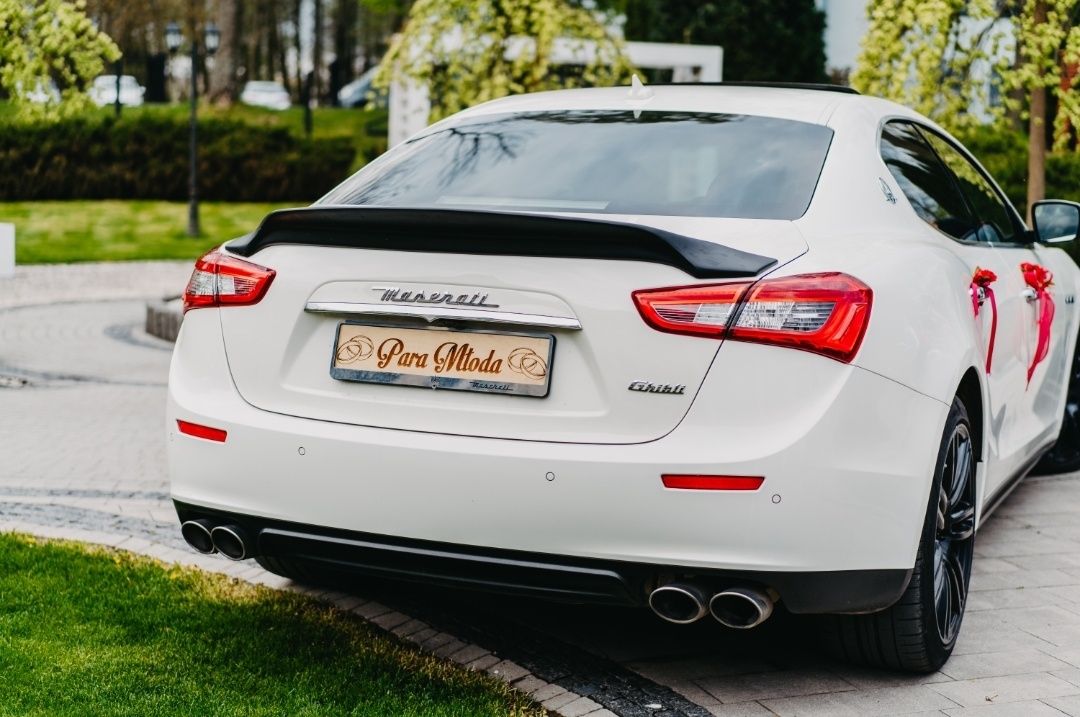 Maserati Ghibli auto z kierowcą do ślubu/na wesele!