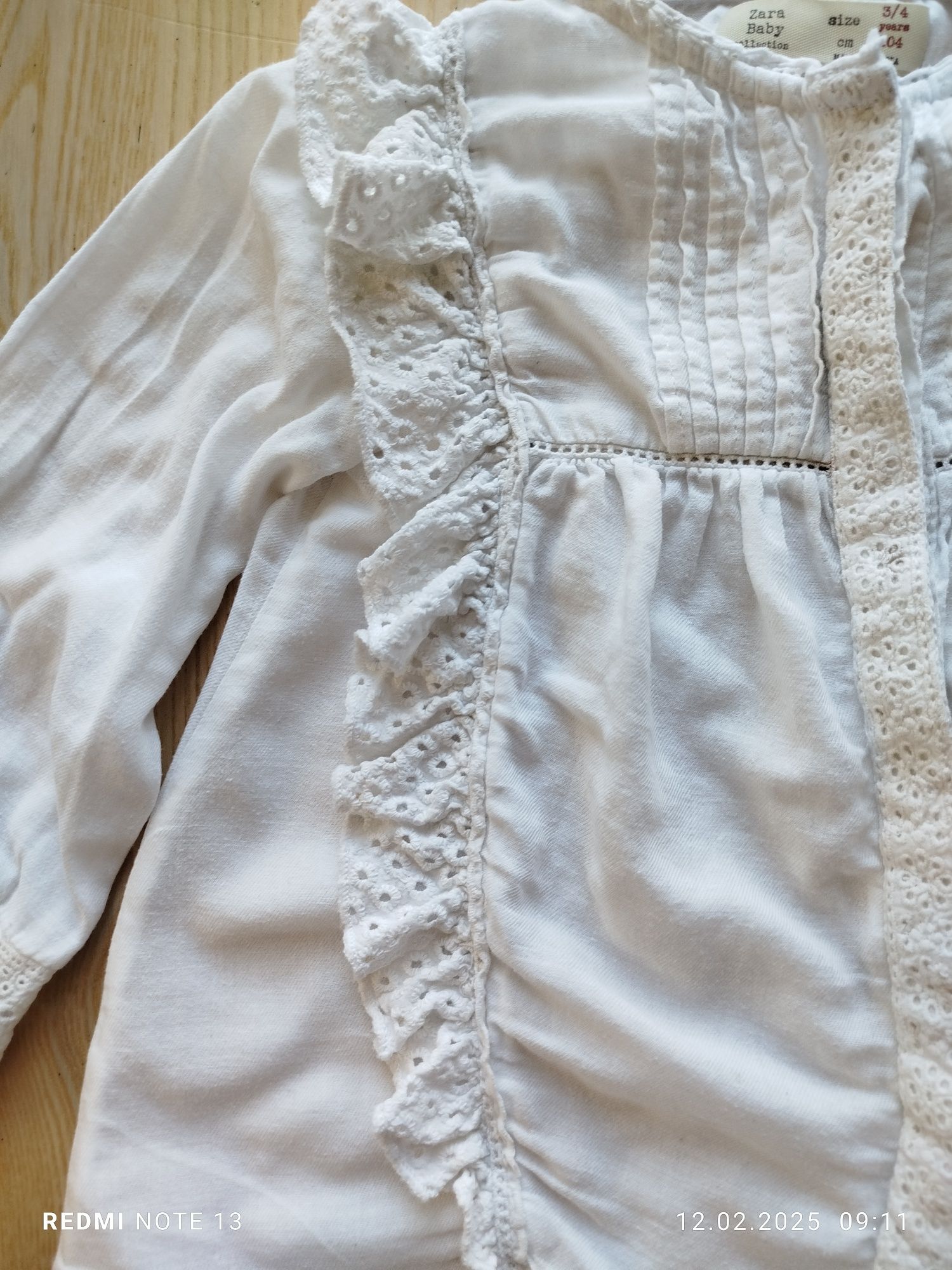 Przepiękna elegancka bawełniana biała koszula boho romantyczna ażurowa