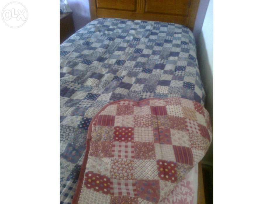 Colcha de cama reversível